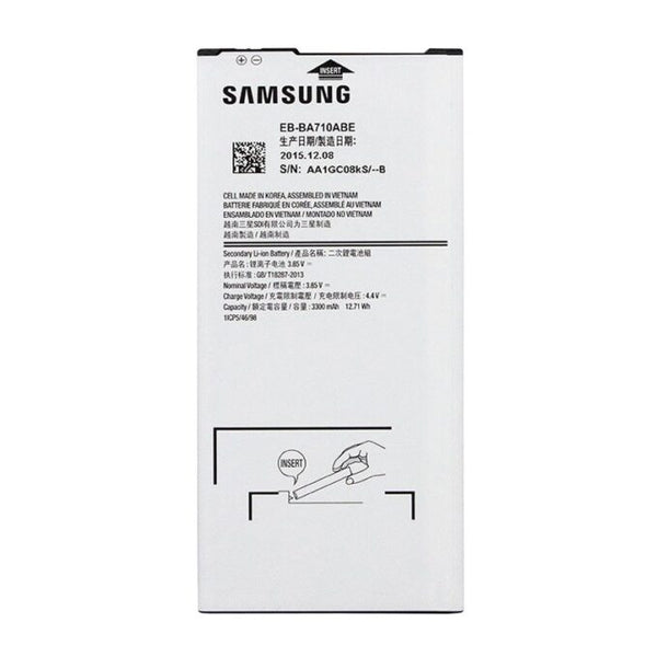 Original Compatible Battery For SAMSUNG Galaxy A7 2016 / A710F / DS A710M / A710M / DS A710FD / A710Y / DS A7100 / EB-BA710ABE3300mAh Genuine Battery image 1