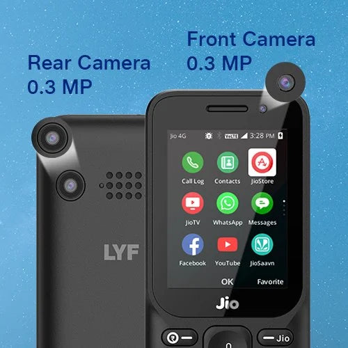 Jio F320B Keypad Mobile Phone with 4G VoLTE, 2.4" Display & 2000mAh Battery image 2