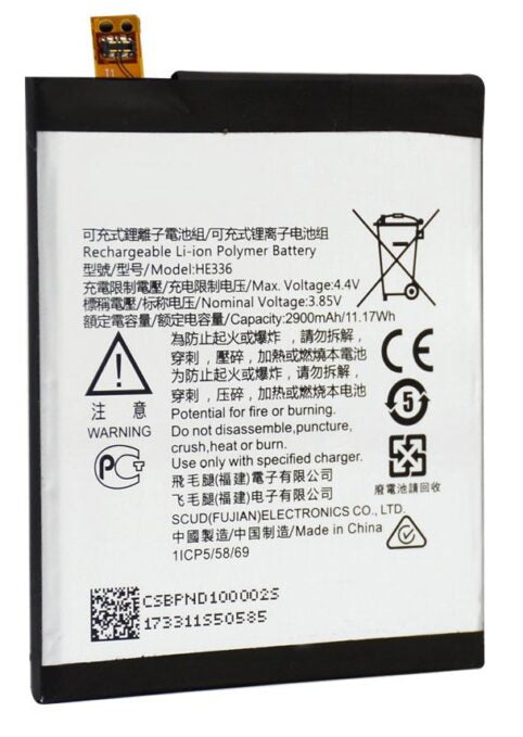 Original Compatible Battery For Nokia 5 / Nokia 3.1 / HE336 2900mAh Genuine Battery image 0