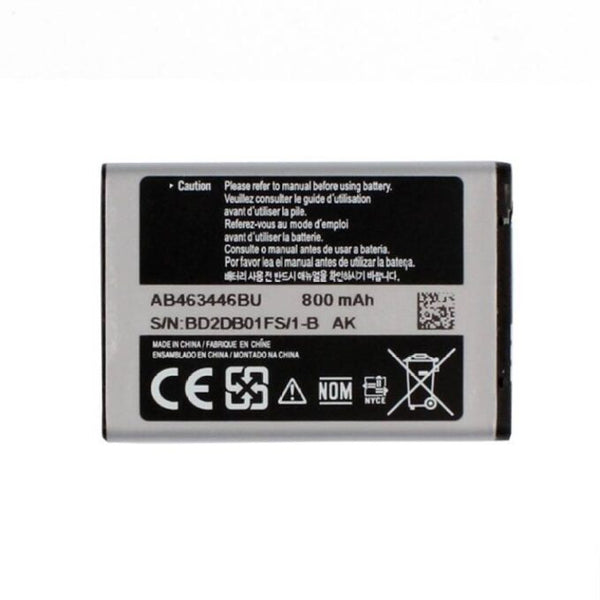 Original Compatible Battery For Samsung X200 / X200T / X201T / E250 / X201i / C512 / X208 / AB463446BU 800mAh Genuine Battery image 1