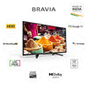 Sony Bravia 80 cm (32 inches) HD Ready Smart LED Google TV KD-32W820K (Black) (2022 Model) | with Alexa Compatibility image 2