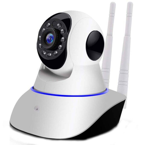 Upgraded V380 Pro HD Smart WiFi Wireless Double Antenna IP CCTV Security Camera with 2 Way Audio, Night Vision (White) image 0