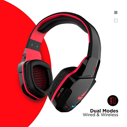 boAt Rockerz 510 Over Ear Bluetooth Headphones with Upto 20 Hours Playback, 50MM Drivers, Padded Ear Cushions and Dual Modes(Raging Red) image 4
