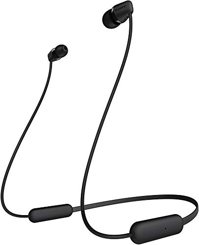 Sony WI-C200 Wireless Headphones with 15 Hrs Battery Life, Quick Charge, Magnetic Earbuds for Tangle Free Carrying, BT ver 5.0,Work from home, In-Ear Bluetooth Headset with mic for phone calls (Black) image 0