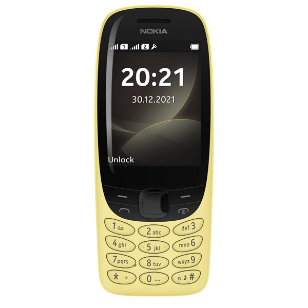 Nokia 6310 Dual SIM Keypad Phone with a 2.8” Screen, Wireless FM Radio and Rear Camera with Flash - Yellow image