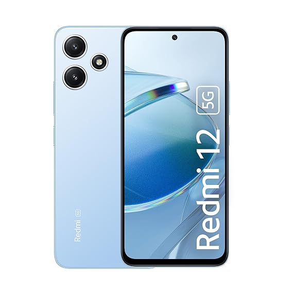 Redmi 12 5g Mobile Phone - Pastel Blue, 4GB+128GB image