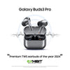 Galaxy Buds3 Pro Wireless Earbuds, Powered by Galaxy AI, IP57, Active Noise Cancellation, Adaptive Noise Control, 37hrs Battery, 360 Surround Sound, Pinch Controls, Galaxy Ecosystem, Silver