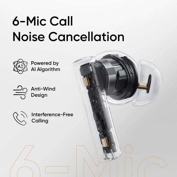 realme Buds Air 6 True Wireless Earbuds in Ear Earbuds with 12.4 Mm Deep Bass Driver