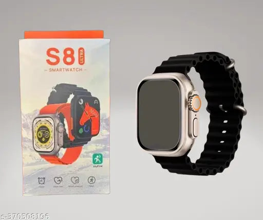 Android S8 Ultra Smart Watch 4G Network Series S8 - Black image