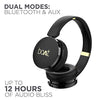boAt Rockerz 370 Bluetooth Wireless On Ear Headphone with Mic (Buoyant Black) image 1