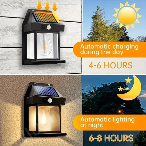 Solar Interaction Wall Light 3 Modes LED Solar Security Lights Wireless IP65 Waterproof Motion Lights Wall Lights Outdoor Lights-1 PIC image 7