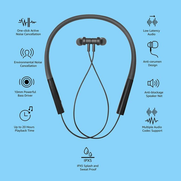 MI Pro Bluetooth Wireless in Ear Earphones with Mic (Blue) [ 6 Months Warranty ] image 2