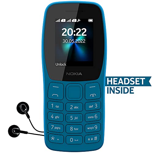Nokia 110 Dual sim Keypad Phone | with Wireless FM Radio, Free Earphone, Snake Game image 1