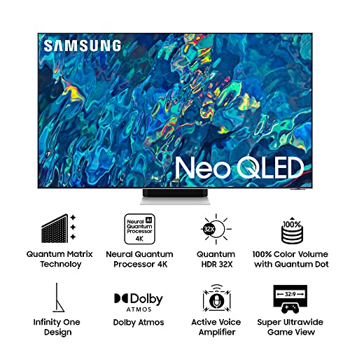 Samsung 163 cm (65 inches) 4K Ultra HD Smart Neo QLED TV QA65QN95BAKLXL (Bright Silver) image 1