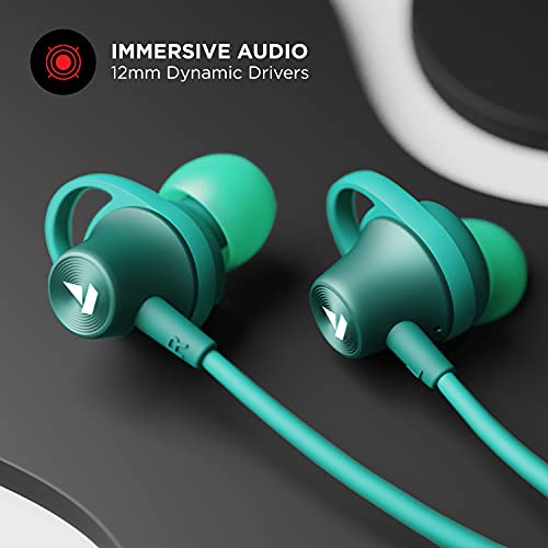 boAt Rockerz 245v2 in Ear Bluetooth Neckband with Upto 8 Hours Playback, 12mm Drivers, IPX5, Magnetic Eartips, Integrated Controls and Lightweight Design(Teal Green) image 1