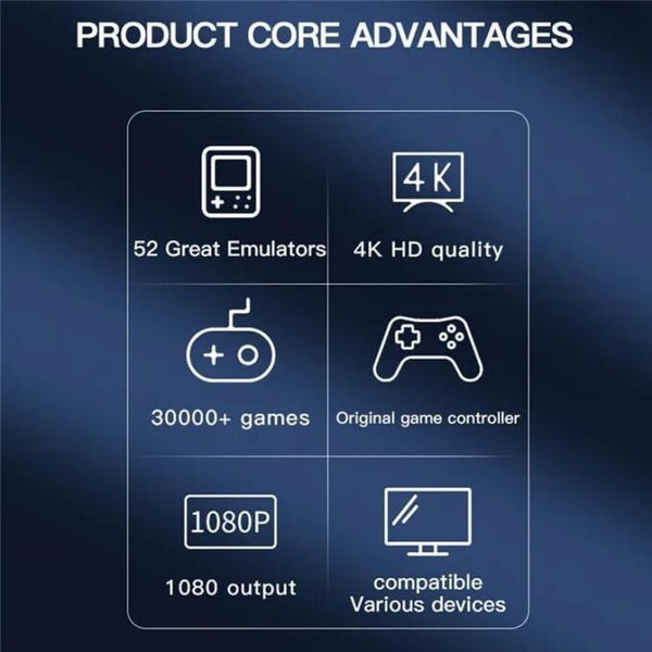 M22 Retro Game Stick - Wireless HD, 52 Emulators, 30,000+ Games, 64GB, Classic Edition with Takken/GTA Vcity/God of War image 2