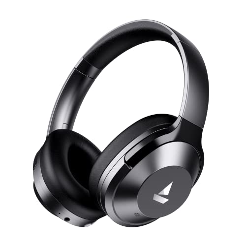 boAt NIRVANAA 751ANC Hybrid Active Noise Cancelling Bluetooth Wireless Over Ear Headphones With Mic, with Up to 65H Playtime,ASAP Charge, Ambient Sound Mode, Immersive Sound,Carry Pouch(Gunmetal Grey) image 0