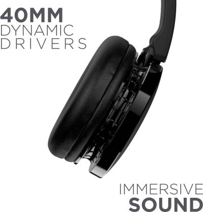 boAt Rockerz 370 Bluetooth Headset(Buoyant Black, On the Ear) image 5