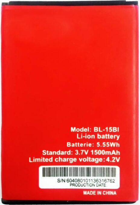 Original Compatible Battery For ITEL1407 (BL-15Bi) 15Bi 1500mAh Genuine Battery image 0