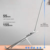 Portable Laptop Stand, Aluminum Adjustable Eye-Level Ergonomic Height Compatible for MacBook Notebook Computer PC iPad Tablet, Ultra-Thin Light Weight Desktop Notebook Holder Riser I Silver- Pack Of 1 | image 7