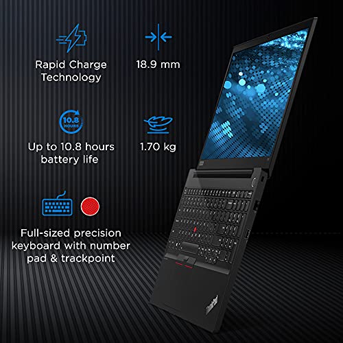 (Renewed) Lenovo ThinkPad Intel Core i3 15.6-inch (39.62 cm) FHD Antiglare Thin and Light Laptop ( 8GB RAM / 256GB SSD / Windows 11 Home / MS Office H&S 2021 / FPR / Black / 1.7 kg) image 3