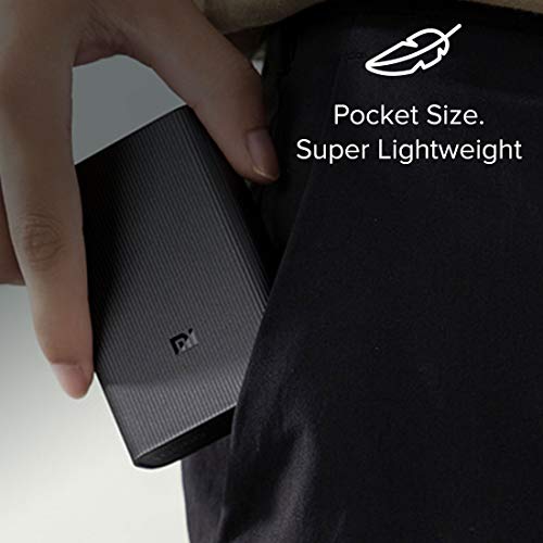MI 10000mAh Lithium Ion, Lithium Polymer Power Bank Pocket Pro with 22.5 Watt Fast Charging, Dual Input Ports(Micro-USB and Type C), Triple Output Ports, (Black) image 4
