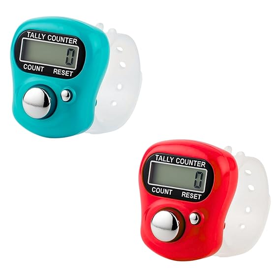 Naam Jap Counter | Mini Digital Tally Counter Finger Ring | Electronic Chanting Count Machine for Mantra Jap, Meditation, Prayer & Cricket Umpire | Digital Counting Device (Color May Vary) image 2