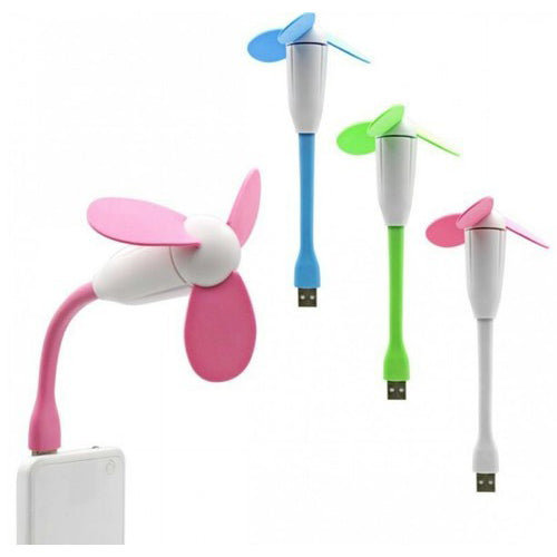 Mini USB Fan Flexible fan For Laptop PC High Quality Portable Fan For Summer Cooling Computer Creative USB Gadget Multi Color USB Fan(Set of 4 Pcs) image 0