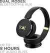 boAt Rockerz 370 Bluetooth Headset(Buoyant Black, On the Ear) image 1