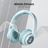 boAt Rockerz 450 On Ear Bluetooth Headphones with Upto 15 Hours Playback, 40MM Drivers, Padded Ear Cushions and Dual Modes(Aqua Blue) image 2