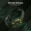 boAt Rockerz 550 Over Ear Bluetooth Headphones with Upto 20 Hours Playback, 50MM Drivers, Soft Padded Ear Cushions and Physical Noise Isolation(Army Green) image 1