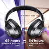 boAt NIRVANAA 751ANC Hybrid Active Noise Cancelling Bluetooth Wireless Over Ear Headphones With Mic, with Up to 65H Playtime,ASAP Charge, Ambient Sound Mode, Immersive Sound,Carry Pouch(Gunmetal Grey) image 2
