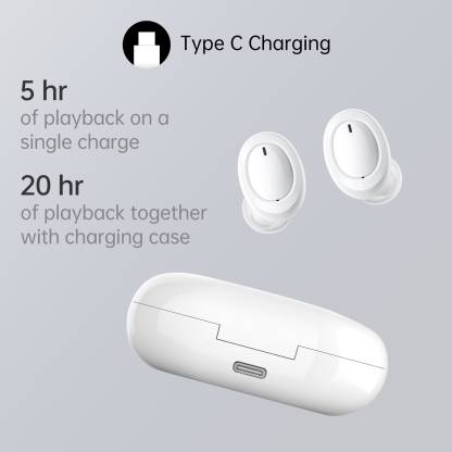 OPPO Enco W11 Bluetooth Headset(White, True Wireless) image 1