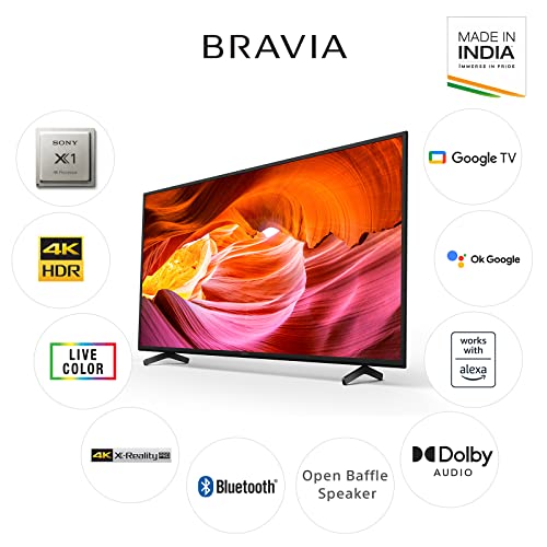Sony Bravia 126 cm (50 inches) 4K Ultra HD Smart LED Google TV KD-50X75K (Black) (2022 Model) | with Alexa Compatibility image 2