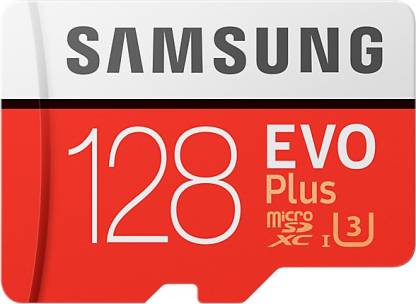 Samsung EVO Plus 128GB Micro SD XC UHS Class 3 100 MB/s Memory Card [ Free AKG Head Phone ] image 0