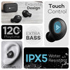 Boult Audio AirBass PowerBuds TWS Earbuds with 120 Hours Total Playtime, Inbuilt Powerbank, Type-C Fast Charging and IPX7 Fully Waterproof (Black image 6