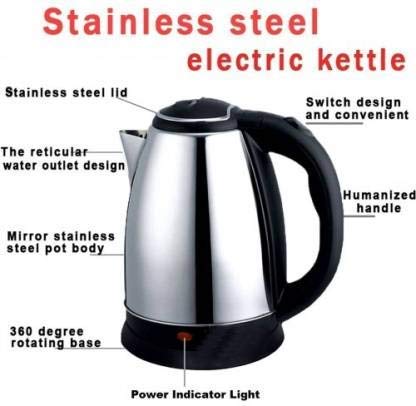 Scarlett Electric Kettle 2 Liter Multipurpose Large Size Tea Coffee Maker Water Boiler with Handle image 2