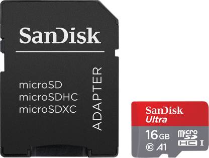 SanDisk Ultra 16GB Micro SD HC Class 10 98 MB/s Memory Card [ Free AKG Head Phone ] image 1