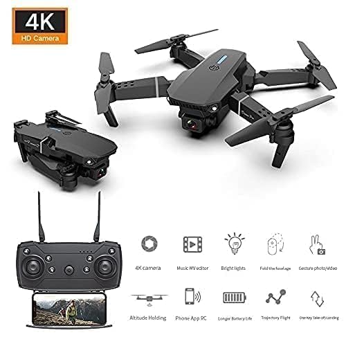 Drone 4K HD Camera Foldable Drone with GPS, Auto Return, One-Touch Take-off/Landing, for Adults image 2
