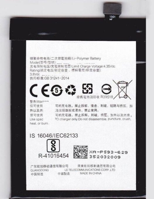 Original Compatible Battery For Oppo Neo 5 / BLP593 2000mAh Genuine Battery image 0