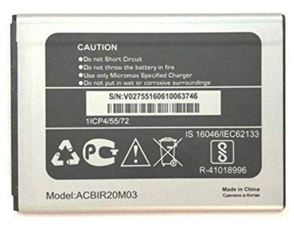 Original Compatible Battery For Micromax Canvas 5 Lite / Q462 / Q463 2000mAh Genuine Mobile Battery image 0