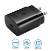 Samsung Original 25W USB Travel Type C Adapter for Cellular Phones, Black image 1