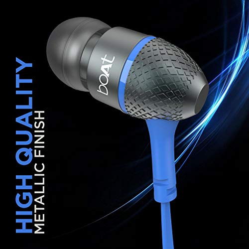 boAt Bassheads 225 in Ear Wired Earphones with Mic(Blue) image 3
