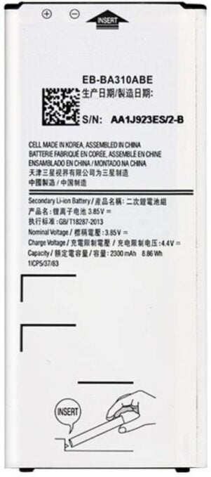 Original Compatible Battery For SAMSUNG Galaxy A3 (2016) 4G / EB-BA310ABE / EBBA310ABE2300mAh Genuine Battery image 0