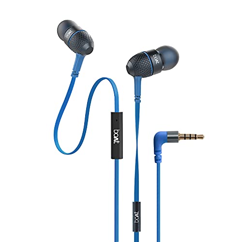 boAt Bassheads 225 in Ear Wired Earphones with Mic(Blue) image 0