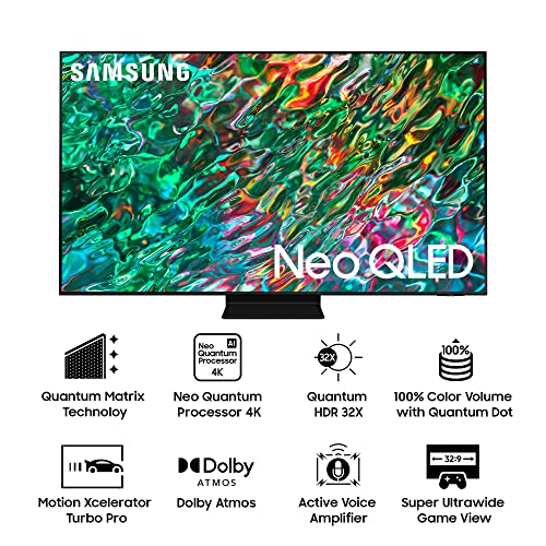 Samsung 163 cm (65 inches) 4K Ultra HD Smart Neo QLED TV QA65QN90BAKLXL (Titan Black) image 1