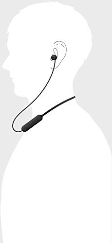 Sony WI-C200 Wireless Headphones with 15 Hrs Battery Life, Quick Charge, Magnetic Earbuds for Tangle Free Carrying, BT ver 5.0,Work from home, In-Ear Bluetooth Headset with mic for phone calls (Black) image 8