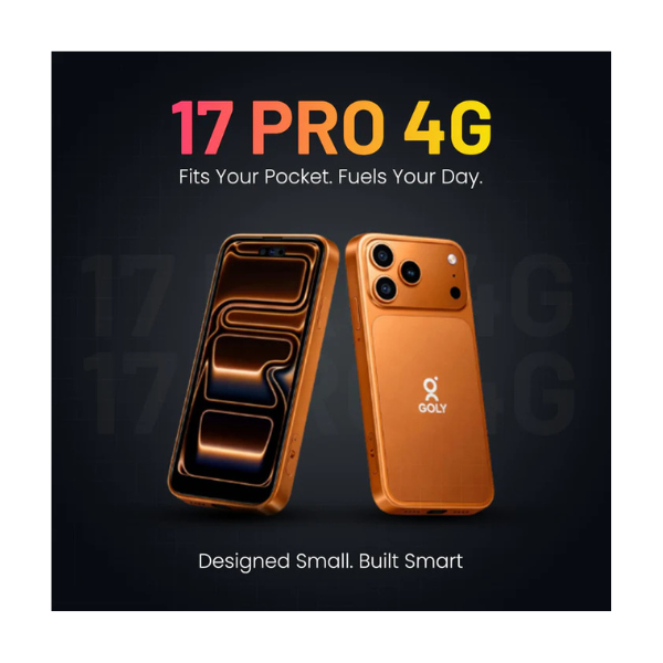 Goly 17 Pro 4GB RAM + 64GB ROM | 16MP Rear + 8MP Front Camera Type-C | Dual SIM Smartphone - Orange image