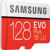 Samsung EVO Plus 128GB Micro SD XC UHS Class 3 100 MB/s Memory Card [ Free AKG Head Phone ] image 1