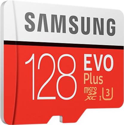 Samsung EVO Plus 128GB Micro SD XC UHS Class 3 100 MB/s Memory Card [ Free AKG Head Phone ] image 1